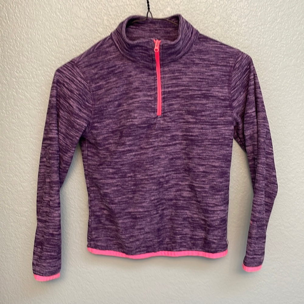 Xersion: purple fleece pullover with zipper